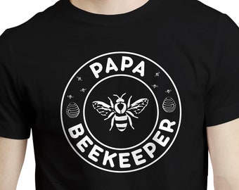 Papa Beekeeper - Bee Whisperer Retro Style Beekeeping Dad Father T-shirt Tshirt