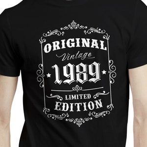 Retro Style 35th Birthday Gift Idea, Born in 1989 Birthday Shirt, Gift For 35th Birthday, Mens 35th Birthday T-shirt, 35 Years Old Gift