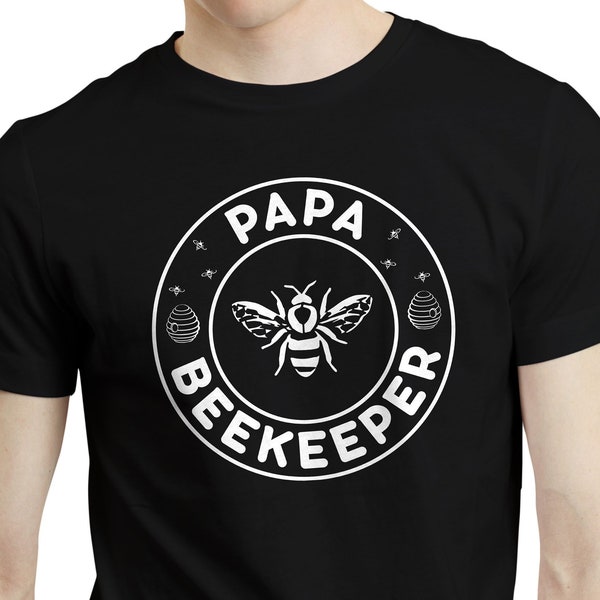 Papa Beekeeper - Bee Whisperer Retro Style Beekeeping Dad Father T-shirt Tshirt