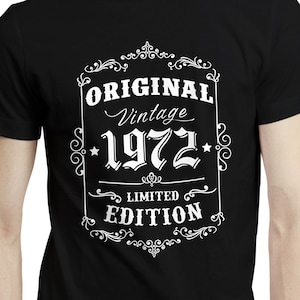 Retro Style 52nd Birthday Gift Idea, Born in 1972 Birthday Shirt, Gift For 52nd Birthday, Mens 52nd Birthday T-shirt, 52 Years Old Gift