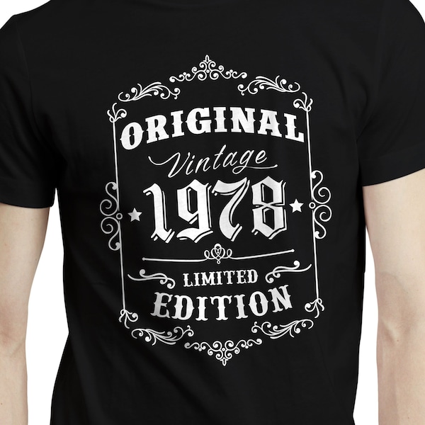 Retro Style 46th Birthday Gift Idea, Born in 1978 Birthday Shirt, Gift For 46th Birthday, Mens 46th Birthday T-shirt, 46 Years Old Gift