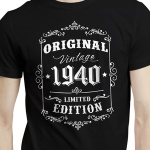 Retro Style 84th Birthday Gift Idea, Born in 1940 Birthday Shirt, Gift For 84th Birthday, Mens 84th Birthday T-shirt, 84 Years Old Gift
