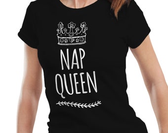 Nap Queen-T-shirt - grappig slaapshirt, damesdut-T-shirt