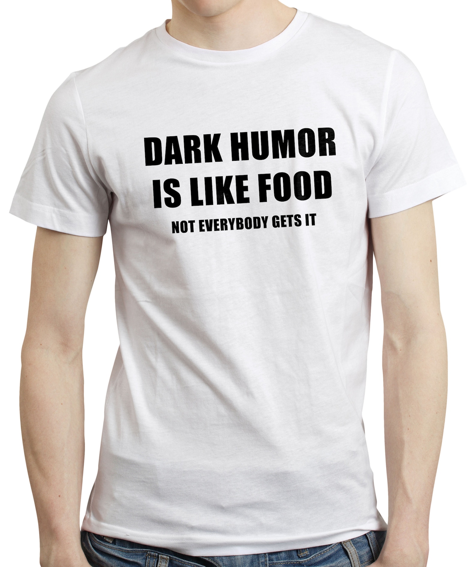 Dark Humor is Like Food Funny Sarcastic Grumpy Quote Dark Joke Tshirt Tshirt Etsy