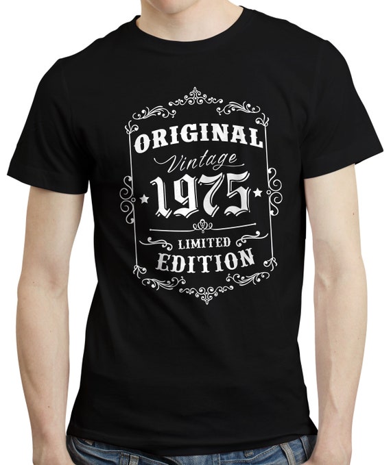 1975 Vintage Birthday Shirt For Men - Personalized Built-In Birth Year Tee - 49th Birthday Gift Idea - View #10