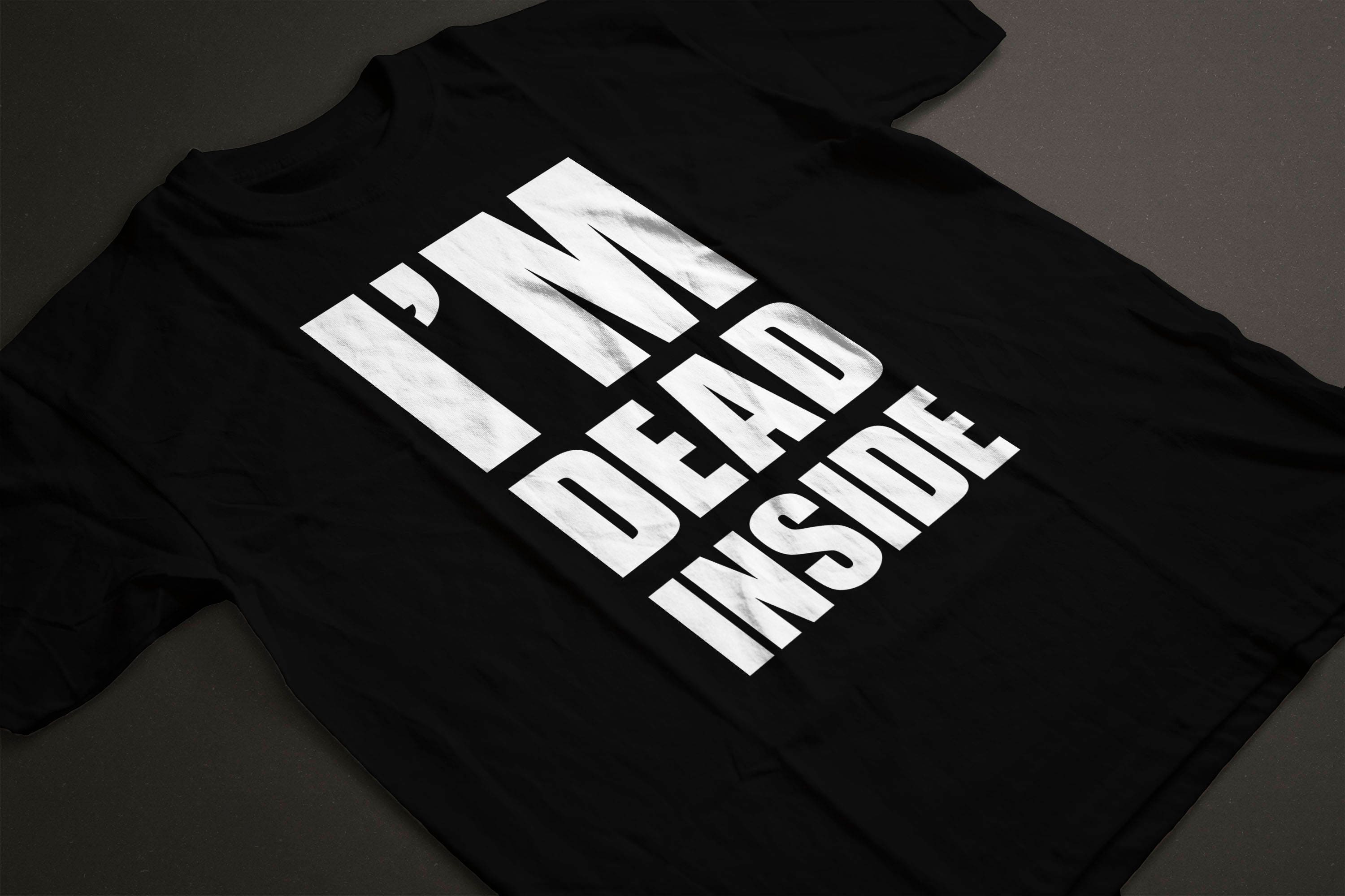 I'm Dead Inside Funny Introvert Grumpy Friend Gift Idea T-shirt Tshirt ...