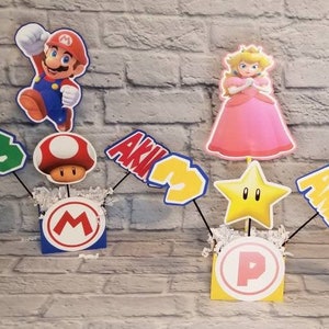 Centerpieces  Mario Party Decorations.