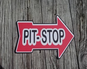 pit stop sign etsy