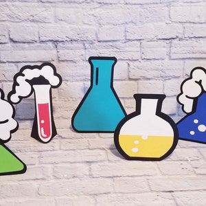 Science lab stand up prop set. Scientist. Mad scientist.