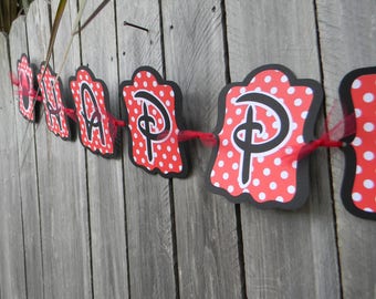 Minnie or Mickey Banner