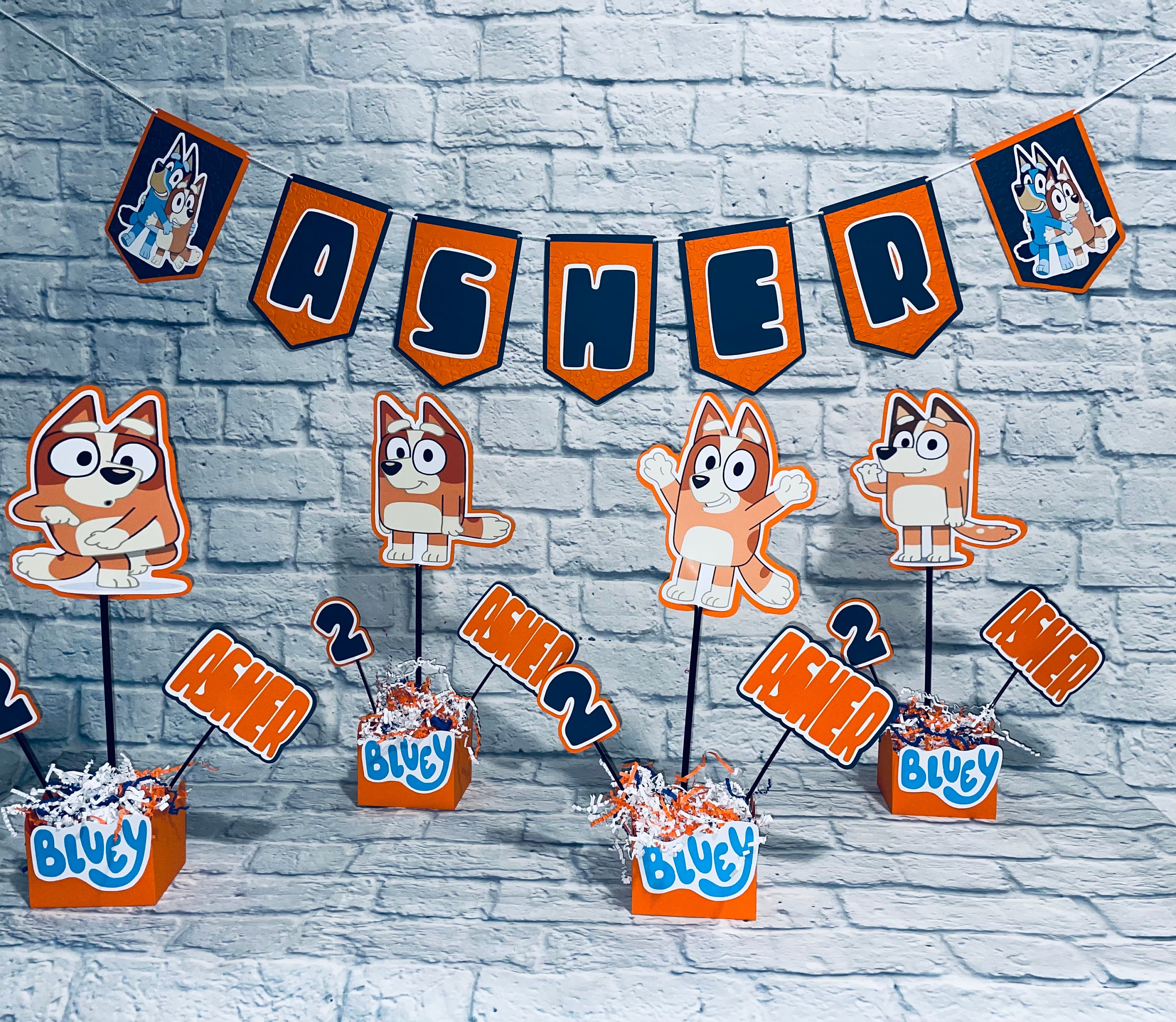 Bluey Tent Card - Etsy