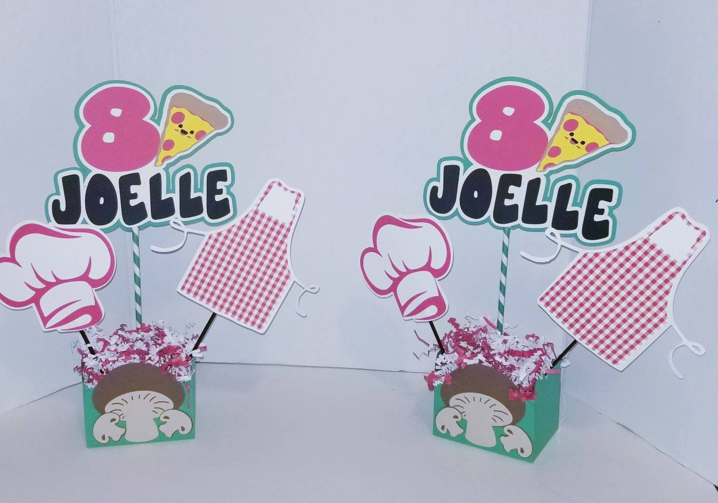 Centerpiece Pizza Party Personalized