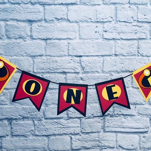 Banner. Highchair banner. One Banner. First birthday. Personalized