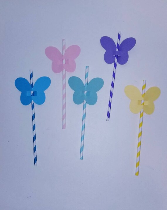 Butterfly Straw Toppers – Shescraftyaf