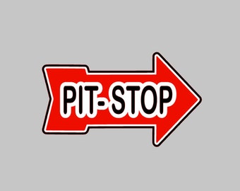 pit stop sign etsy