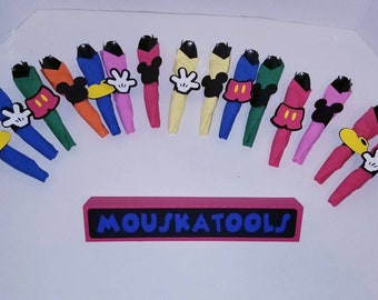 Mickey Party Cutlery Set, Wrapped Utensils, 10 Knives, Forks, Spoons