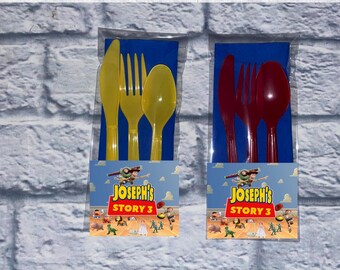 Party Cutlery Pack: Spoon, Fork, Knife & Napkin