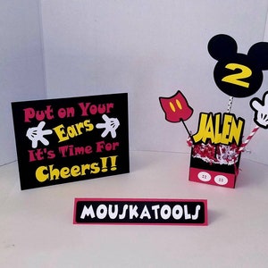Mickey Centerpiece. Personalized Centerpiece