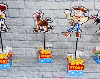 Boy Story / Girl Story Double Sided Centerpiece.