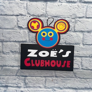 Twoodles Clubhouse sign. Toodles clubhouse sign. MICKEY