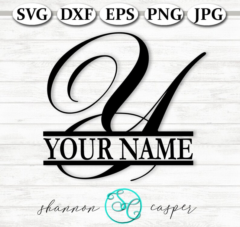 Download Split Monogram SVG Single Letter Y for Cricut and ...