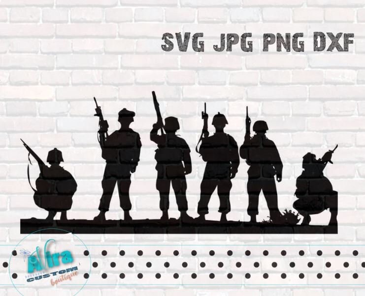 Download US Army United States Army Soldiers SVG jpg png DXF Cut ...
