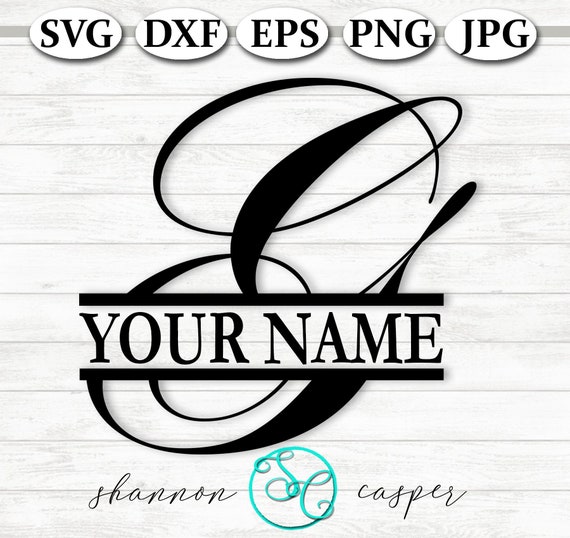 Download Split Monogram SVG Single Letter G for Cricut and ...