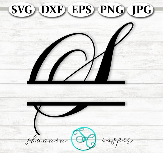 Download Split Monogram Single Letter S Svg For Cricut And Silhouette Etsy