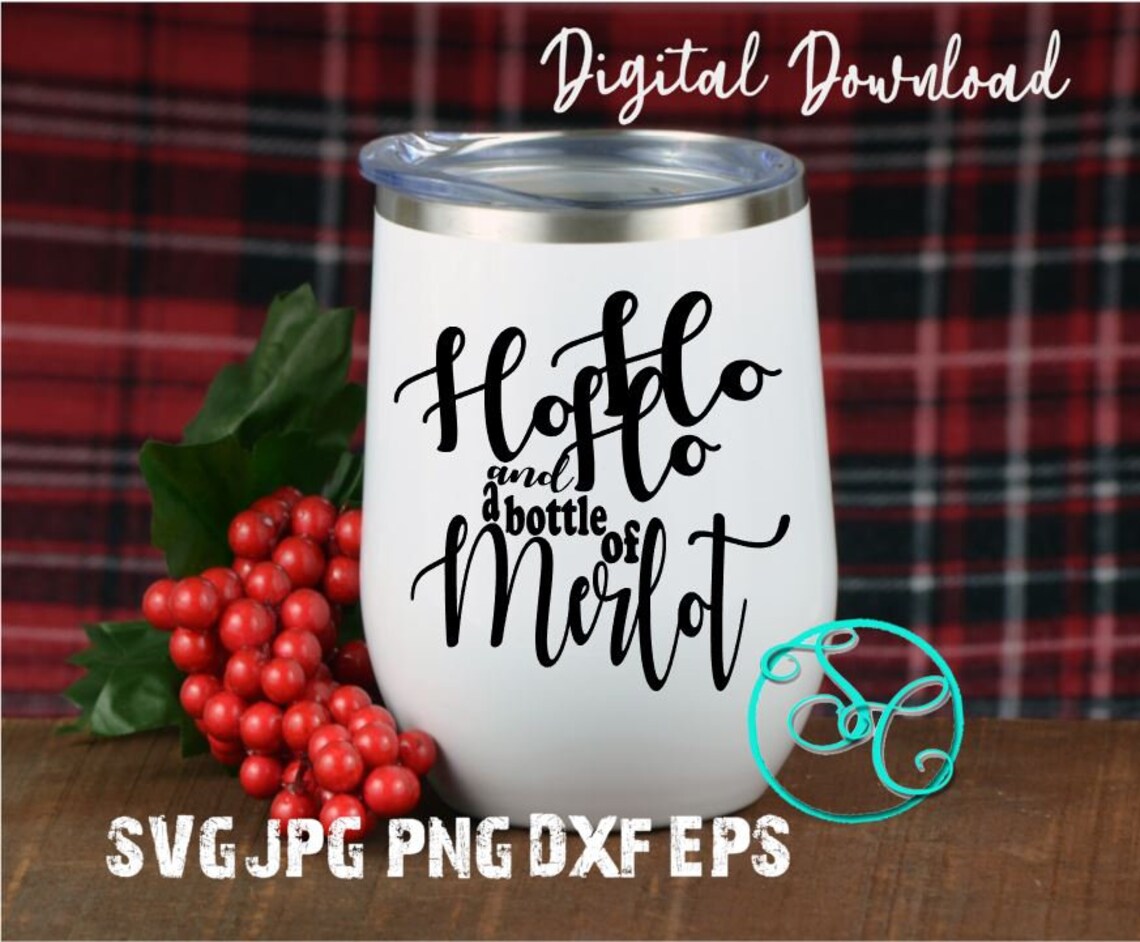 Christmas Funny Wine Glass Quotes Sayings Svg Bundle Personal | Etsy