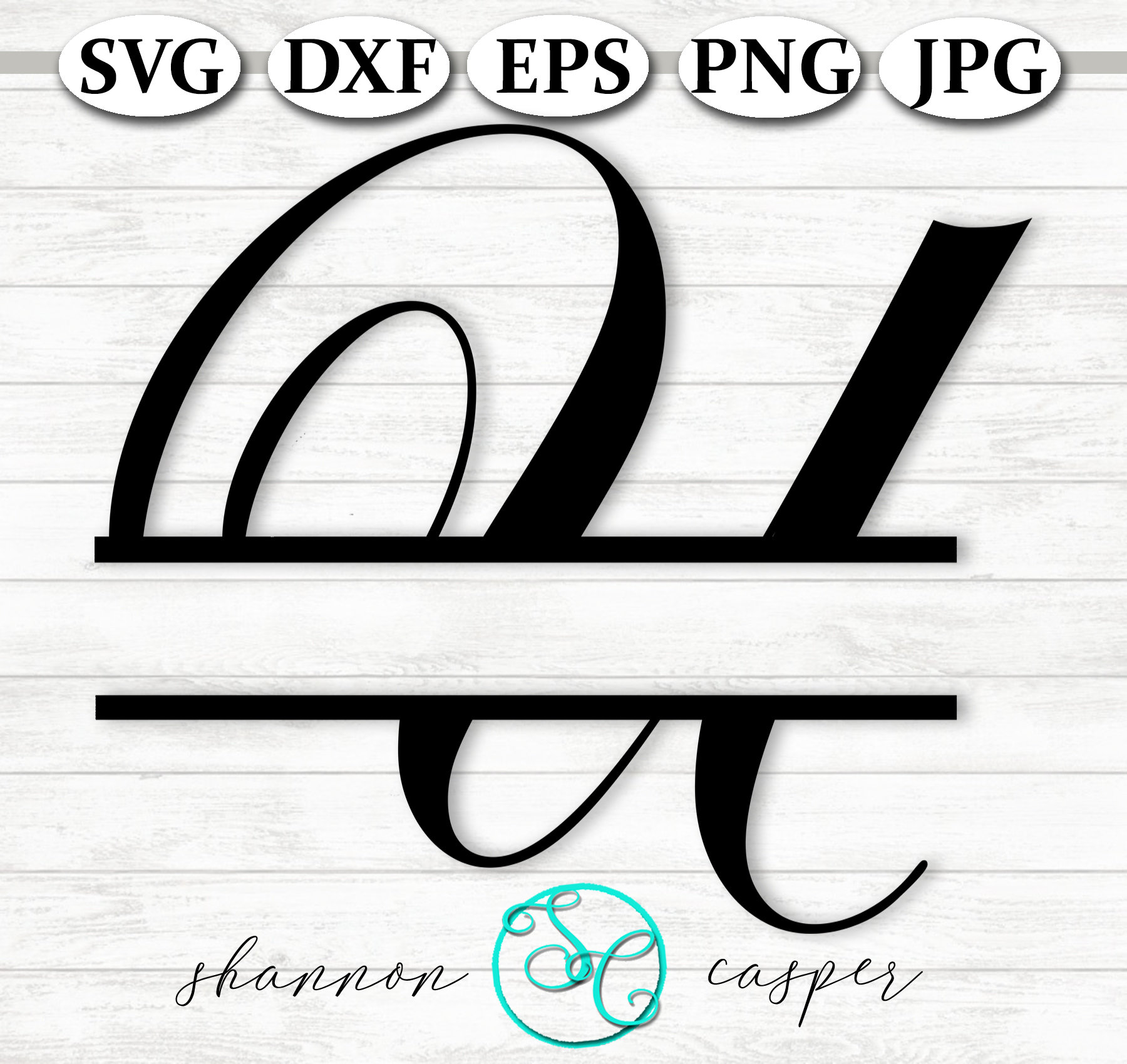 Download Split Monogram Svg Single Letter U For Cricut And Silhouette Etsy