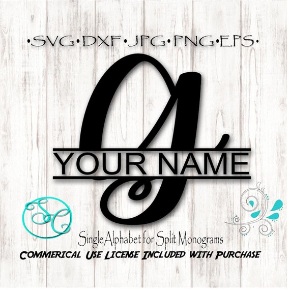 Download Split Monogram Svg Single Letter G For Cricut And Silhouette Etsy