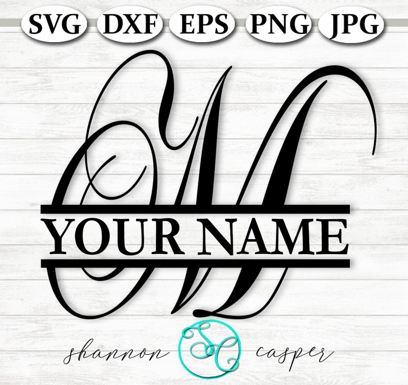 Split Monogram SVG Bundle Full Alphabet Set - Etsy