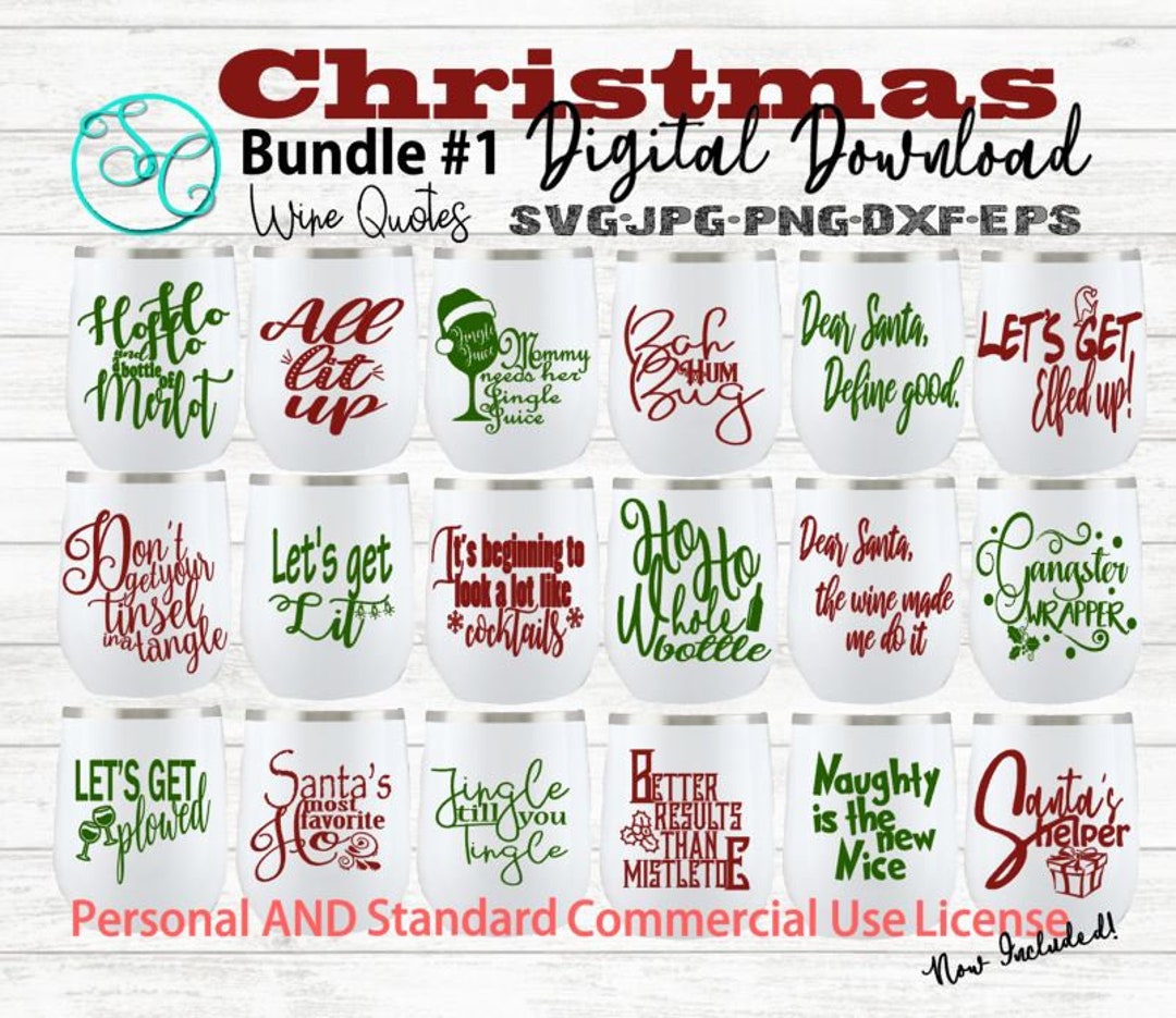 Christmas Funny Wine Glass Quotes Sayings Svg Bundle personal - Etsy Christmas Funny Wine Glass Quotes Sayings Svg Bundle personal - Etsy
