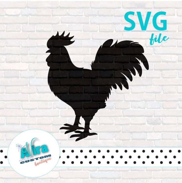 Download Rooster SVG Cut File for Cricut Silhouette Design only | Etsy