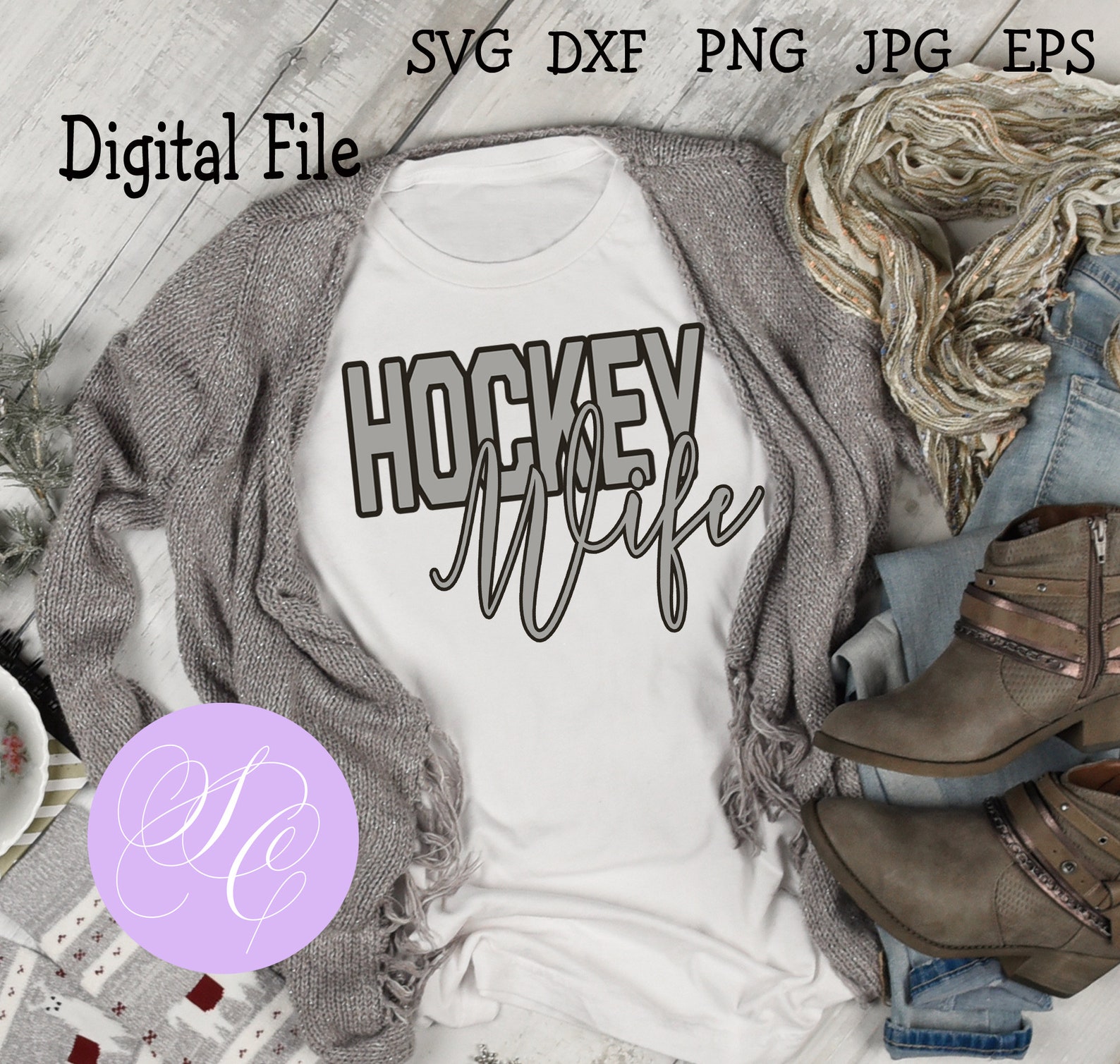 Hockey Wife SVG Downloadable File Etsy