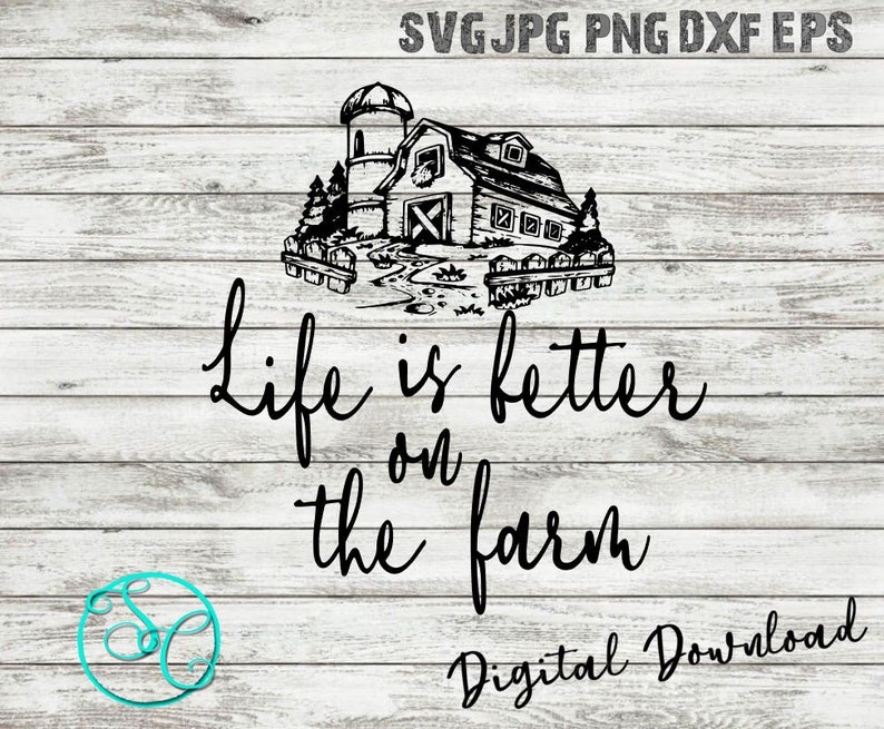 Download Kitchen Hand Tea Towel SVG Life is better on the farm | Etsy