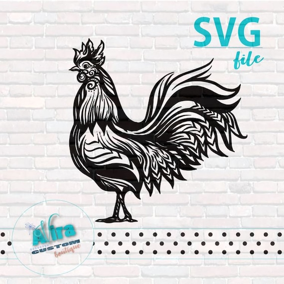 Download Rooster SVG Cut File for Cricut Silhouette Design only | Etsy