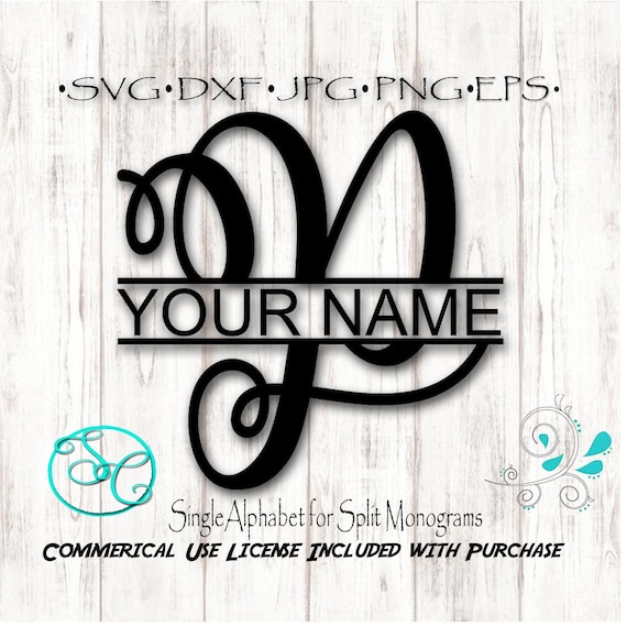 Download Split Monogram Svg Single Letter P For Cricut And Silhouette Etsy