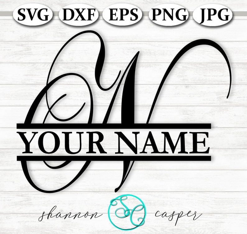 Download Split Monogram SVG Single Letter N for Cricut and ...