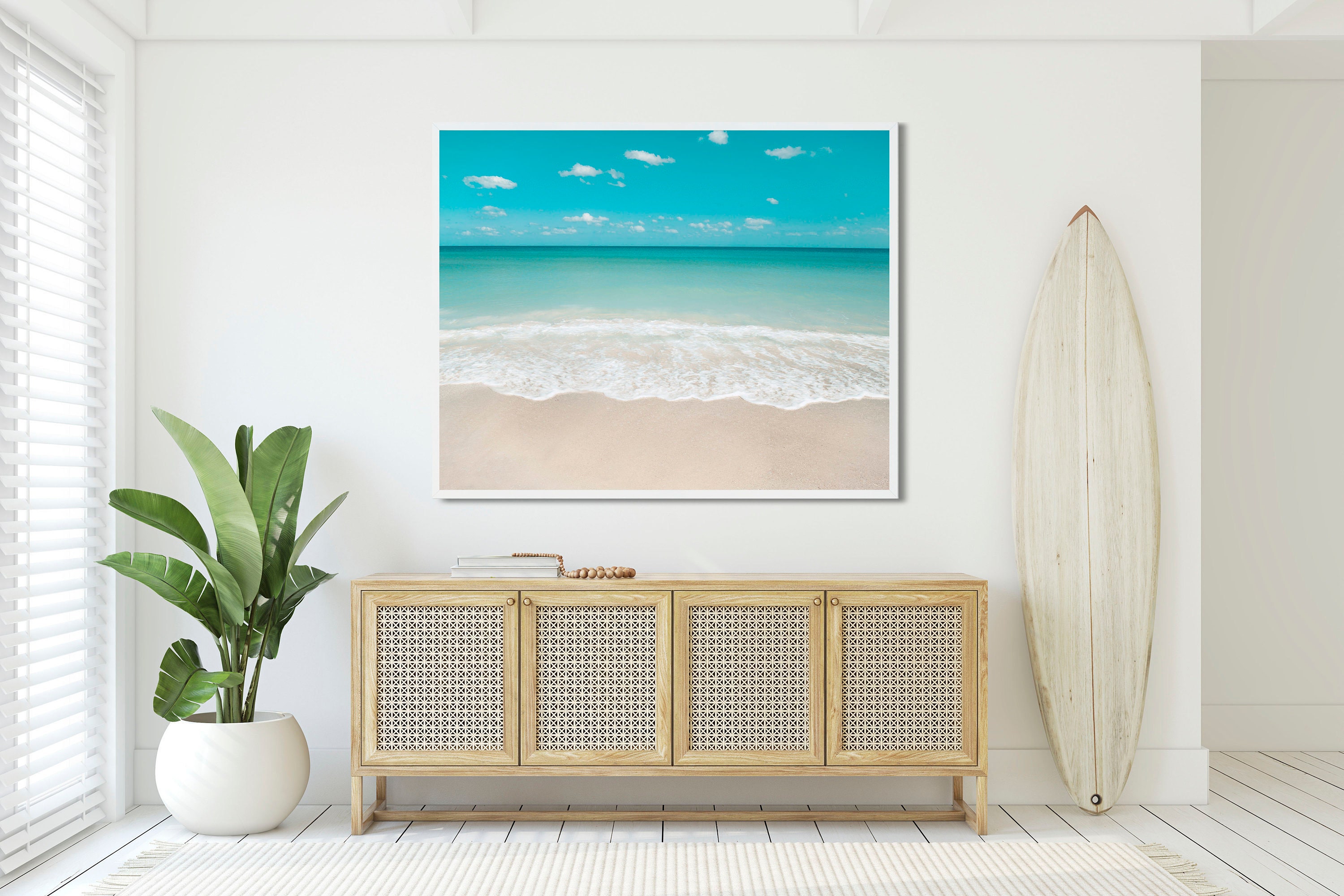 Ocean wall art aqua home decor turquoise water turquoise | Etsy