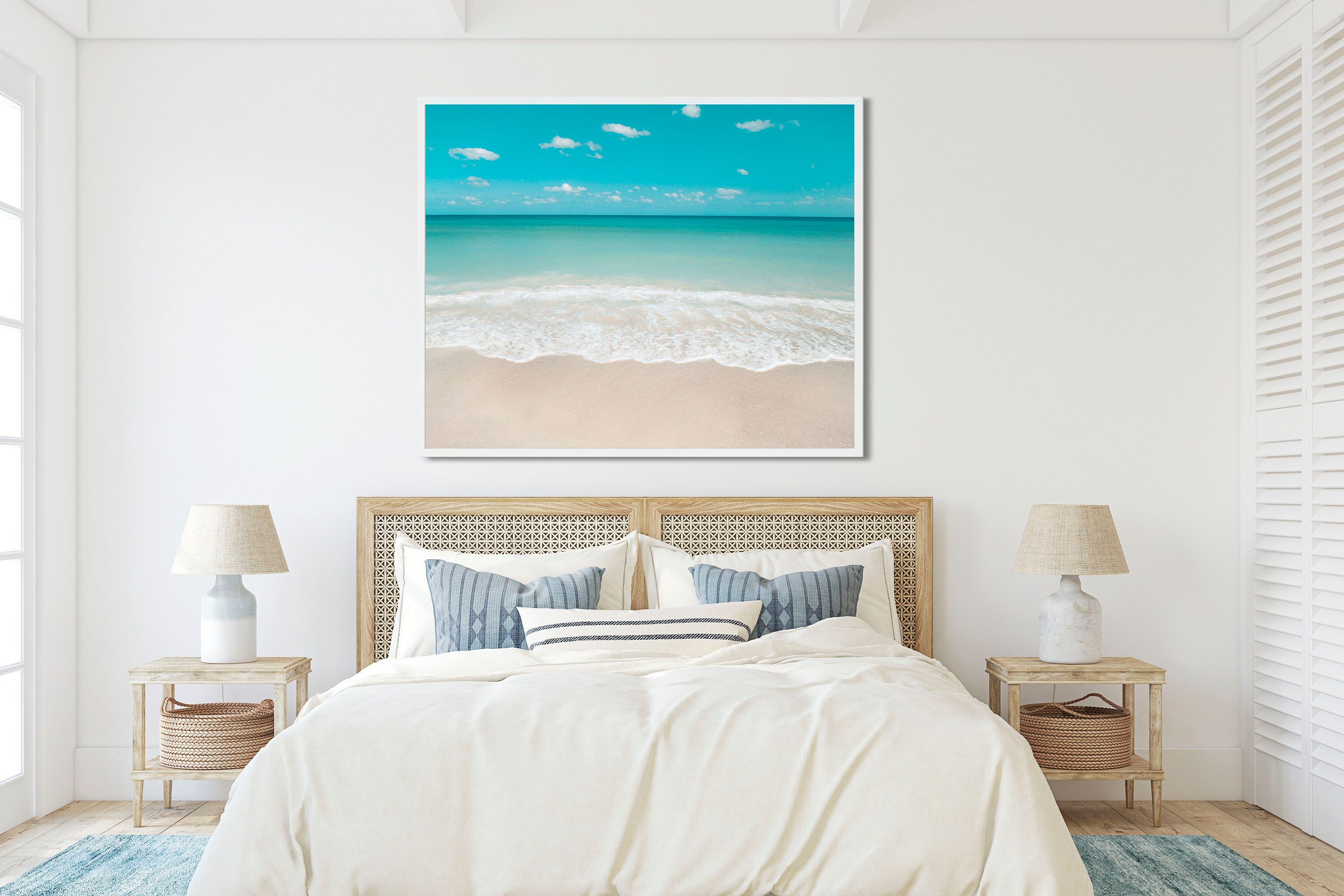 Ocean wall art aqua home decor turquoise water turquoise | Etsy