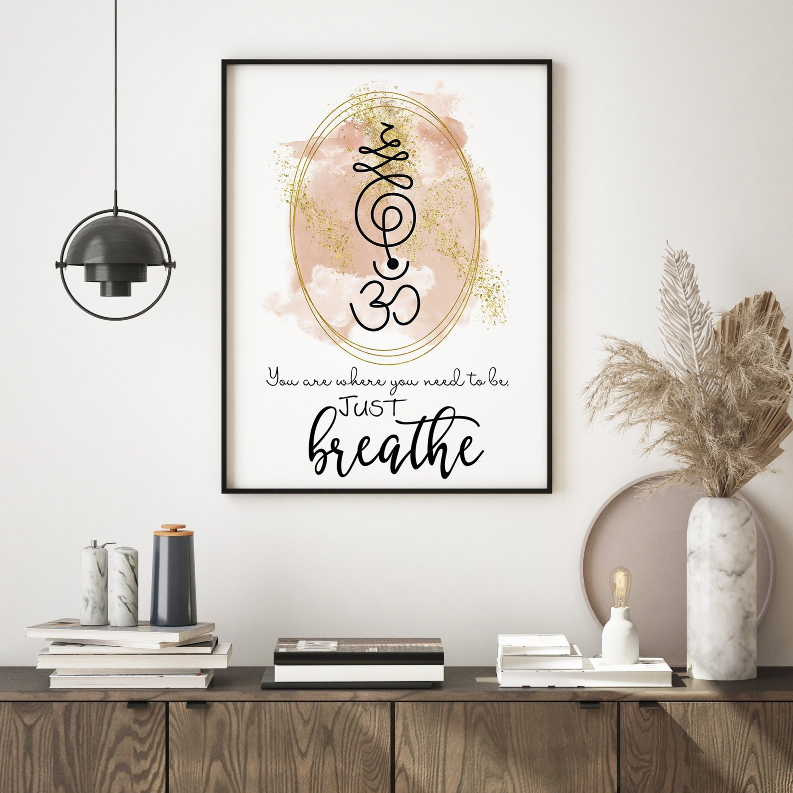 Motivational Yoga Quote Wall Decor Yoga Art Print Etsy