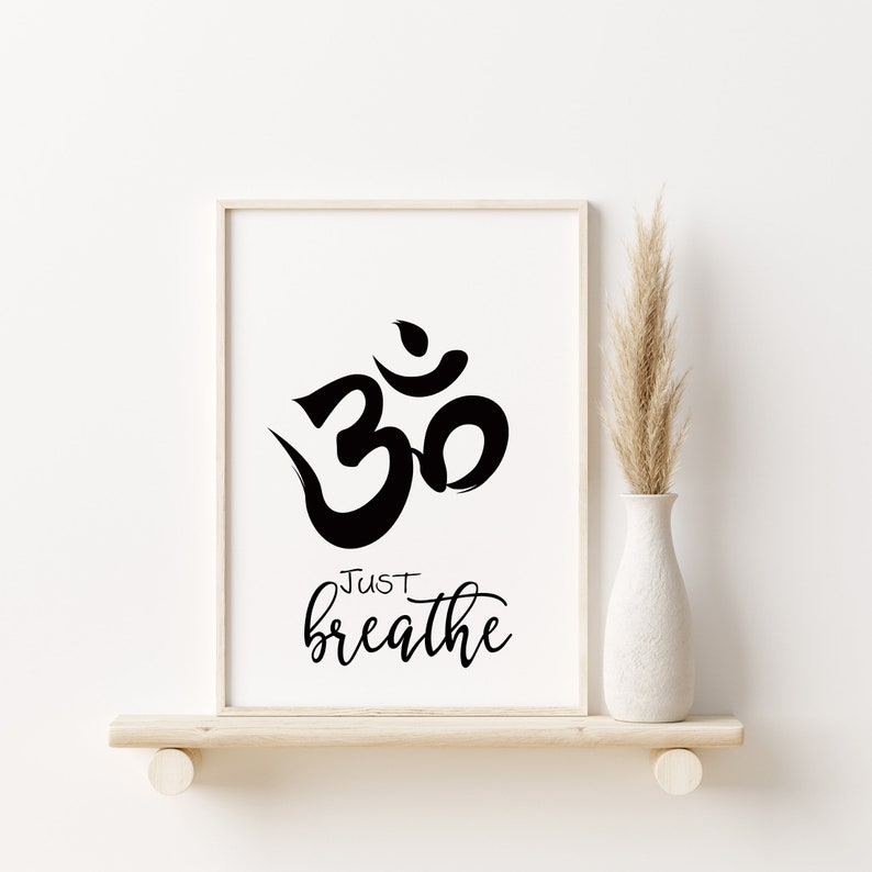 Large Yoga Quote Wall Decor Spiritual Gift Art Prints Etsy