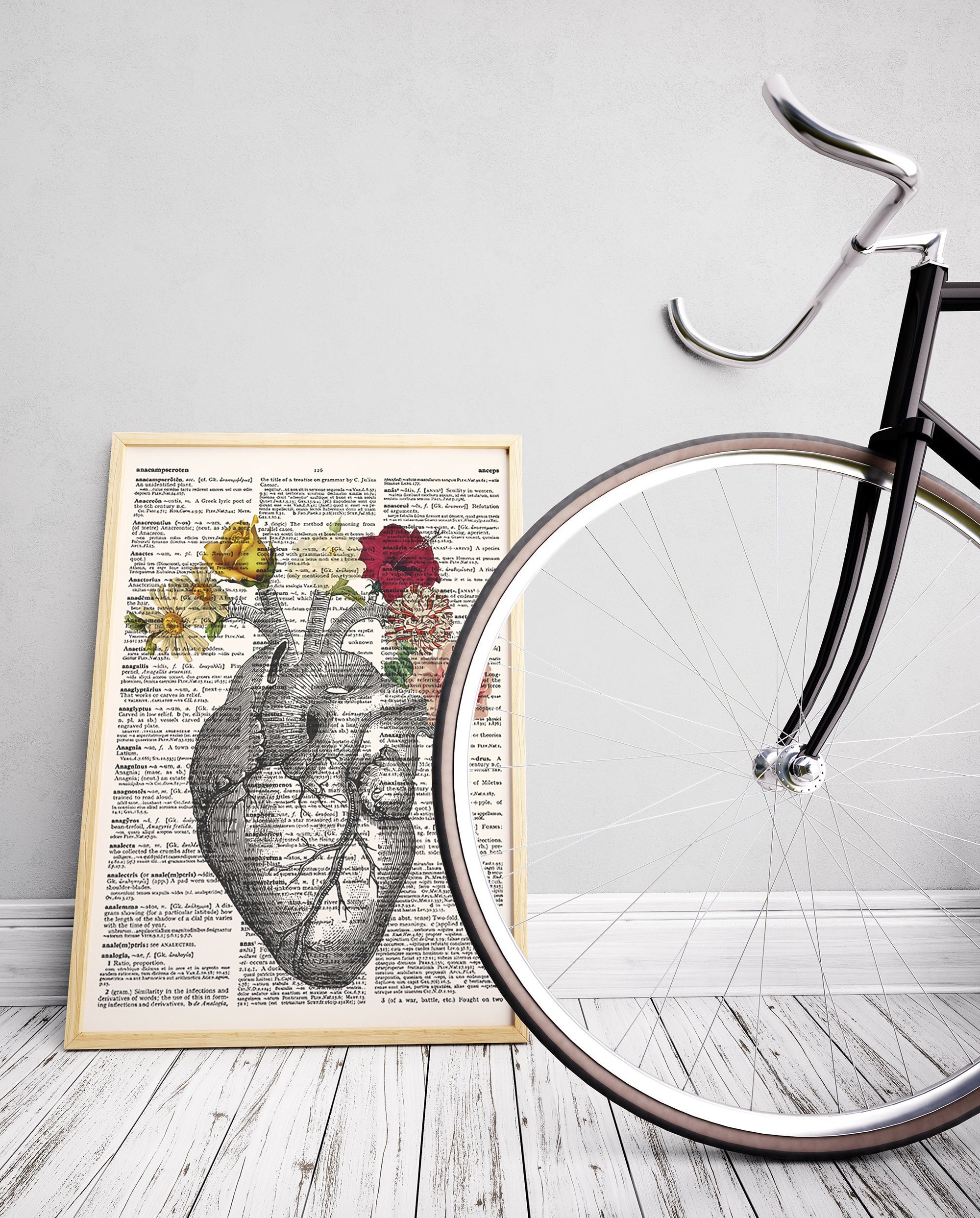 Anatomy Poster Gift Anatomical Heart Medical Student Gift Etsy