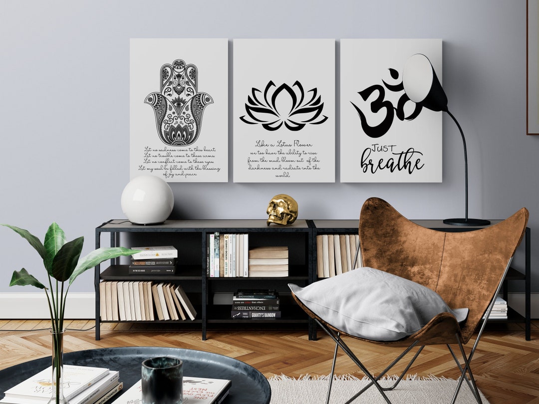 Large Yoga Quote Wall Decor, Spiritual Gift Art Prints, Inspirational