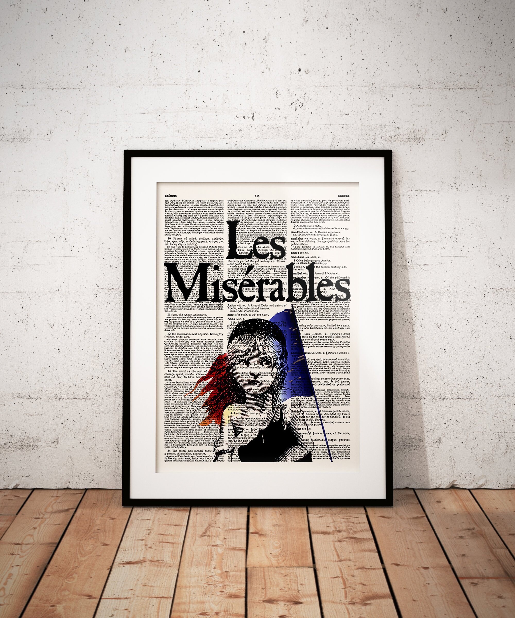 Les Miserables Poster Book Lover Gift Bookworm Gift | Etsy