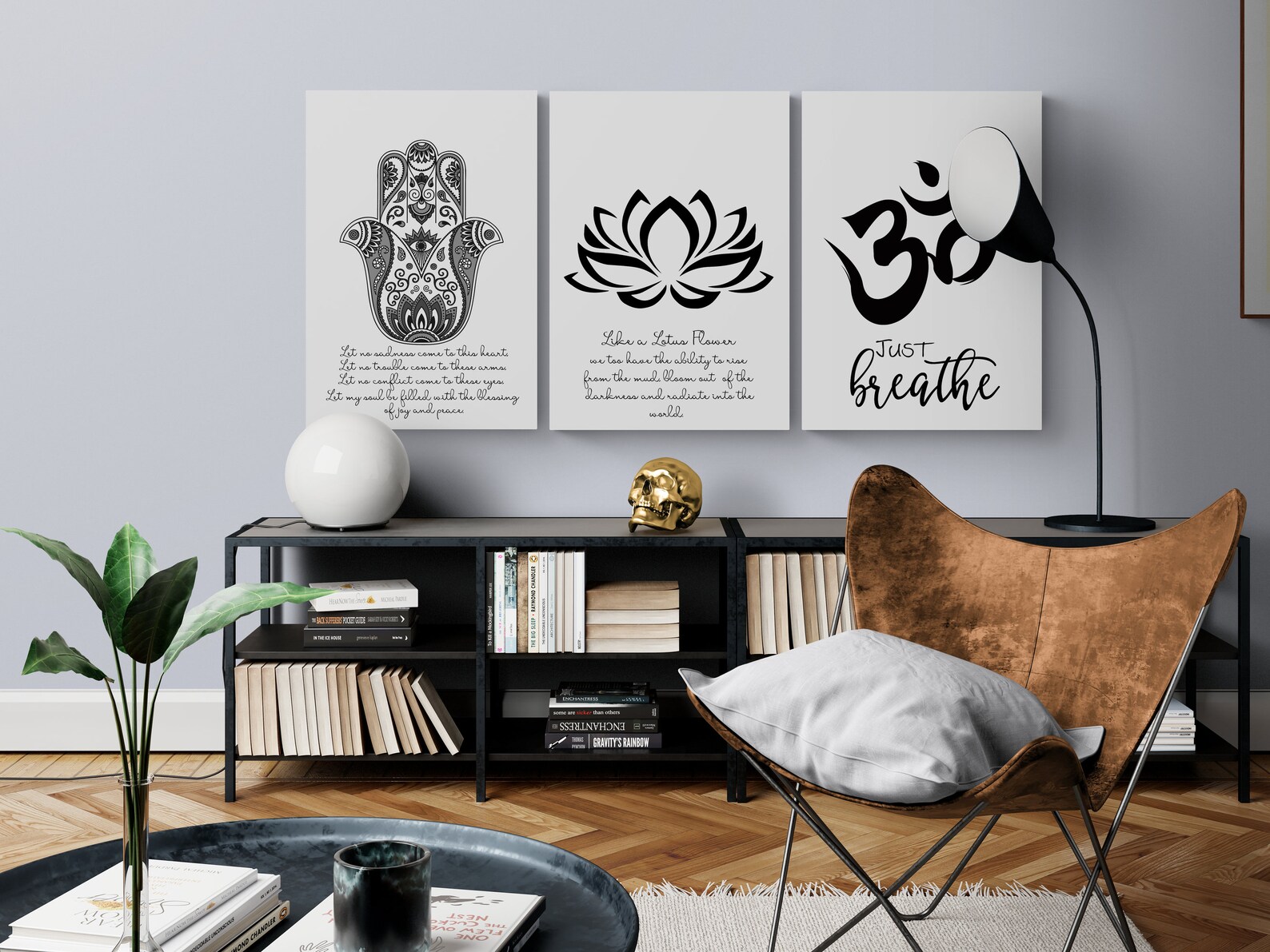 Motivational Yoga Quote Wall Prints Spiritual Wall Decor Etsy