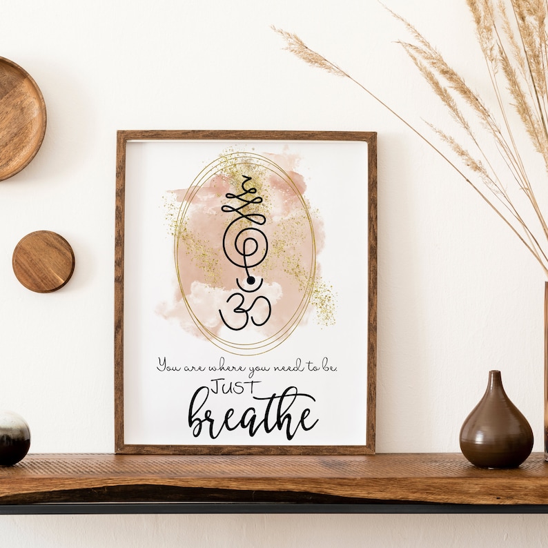 Motivational Yoga Quote Wall Decor Yoga Art Print Etsy
