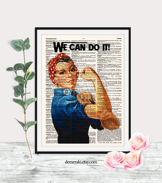 WE CAN DO IT ROSIE RIVETEER WARTIME GIRL POWER POSTER PRINT A4 A3 /& LAMINATED