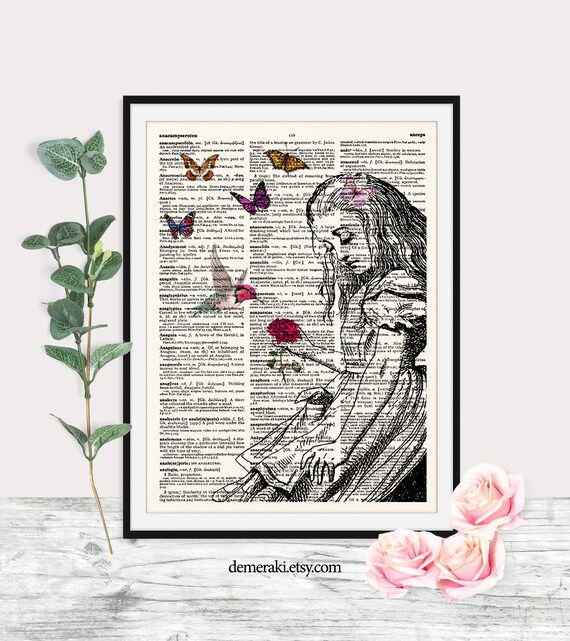 Alice Girl Nursery Print Dictionary Print Alice Decorations Etsy
